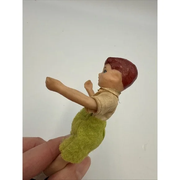 Vintage Doll Bendable 4"  Boy Rubber? Caco?‎ Dirty - Picture 7 of 8